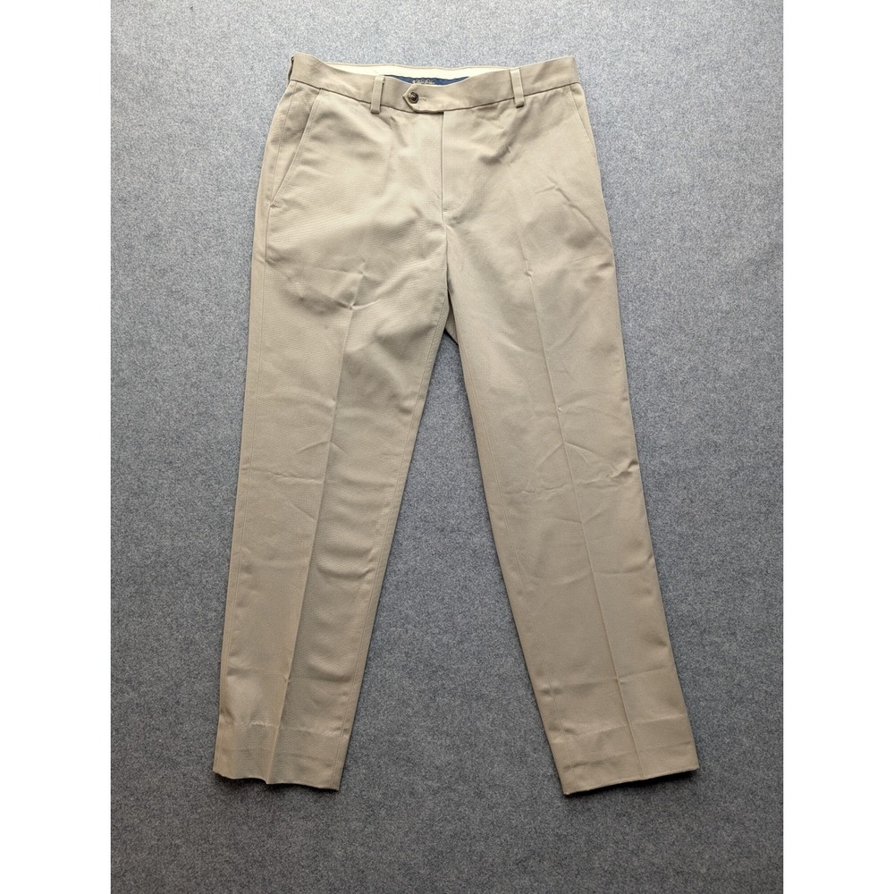Brooks Brothers Advantage Chino Milano Fit Khaki Pants Mens 32x30 Tan Cotton